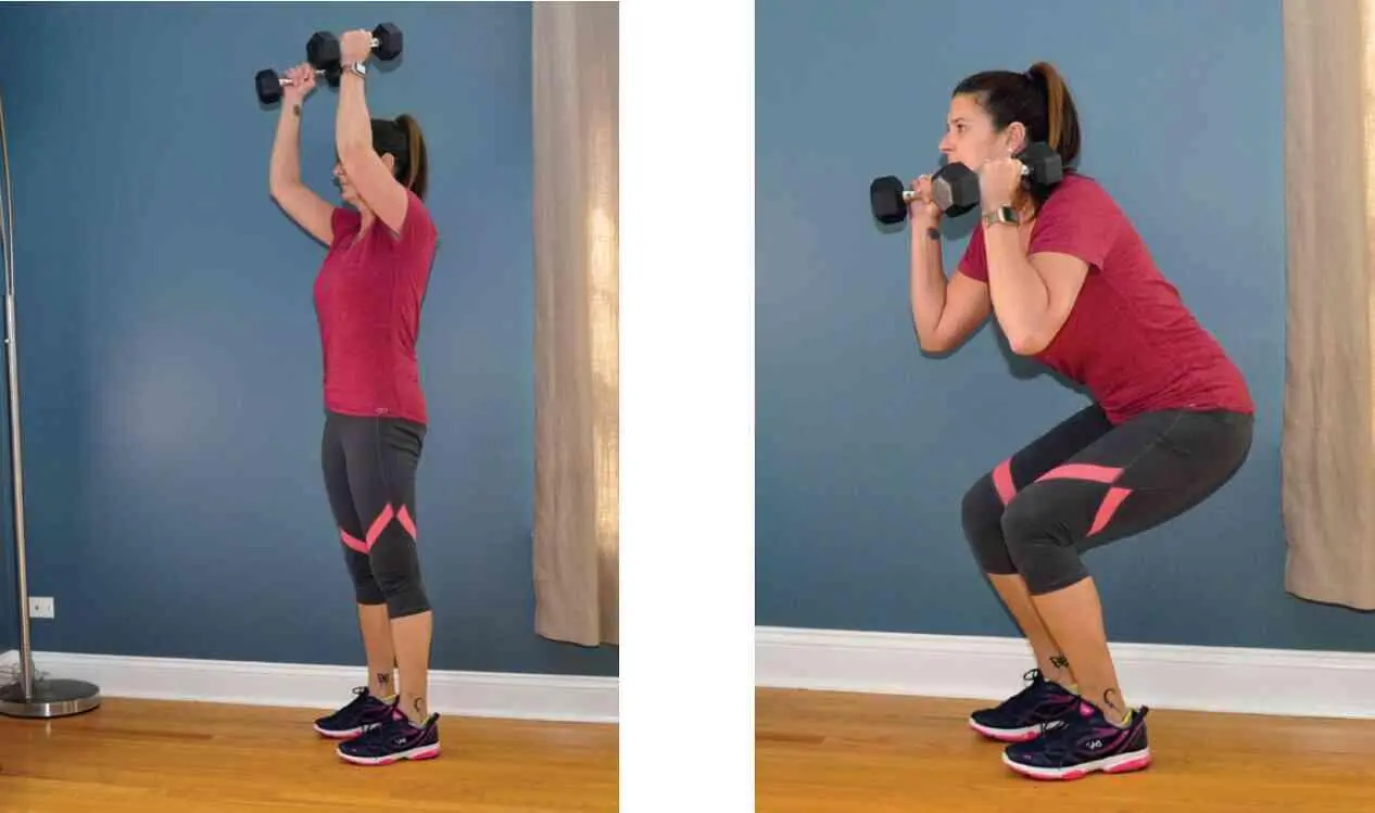 REVERSE LUNGE WITH LATERAL RAISES Start with feet together and weights at your - фото 130