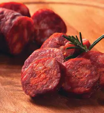 Испанская свиная колбаса Специфический вкус и красноватый оттенок чоризо - фото 35