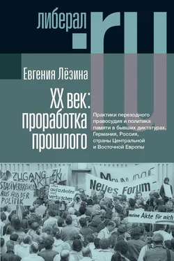 Евгения Лёзина ХX век: проработка прошлого. Практики переходного правосудия и политика памяти в бывших диктатурах. Германия, Россия, страны Центральной и Восточной Европы обложка книги