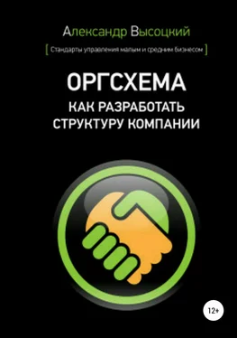 Александр Высоцкий Оргсхема. Как разработать структуру компании обложка книги