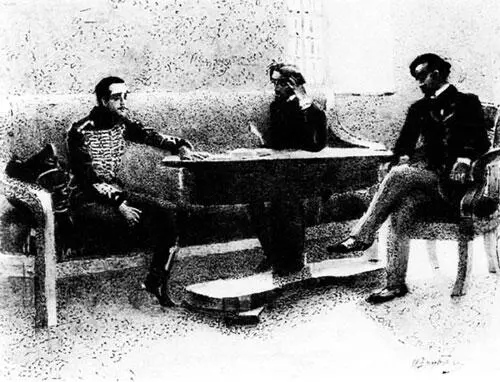 Журналист писатель и читатель М Врубель 1890 Кирибеевич сидящий М - фото 35