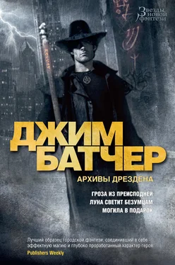 Джим Батчер Архивы Дрездена: Гроза из преисподней. Луна светит безумцам. Могила в подарок [сборник litres] обложка книги