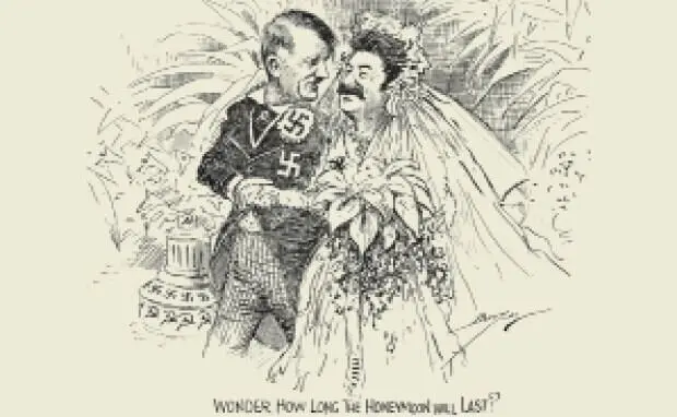 Карикатура Брак по расчету посвященная заключению советскогерманского - фото 3