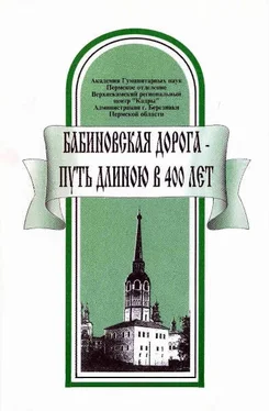 Геннадий Бординских Бабиновская дорога — путь длиною в 400 лет обложка книги