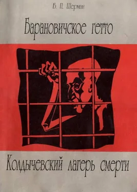 Борис Шерман Барановичcкое гетто. Колдычевский лагерь смерти обложка книги