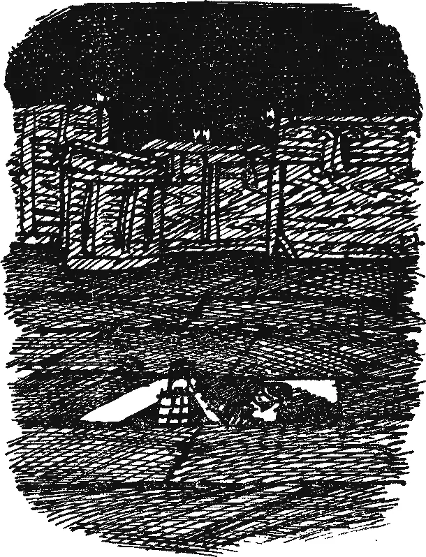 Однако через мгновение одна из широких белых плит перевернулась с резким - фото 10