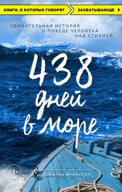 Джонатан Франклин 438 дней в море. Удивительная история о победе человека над стихией обложка книги