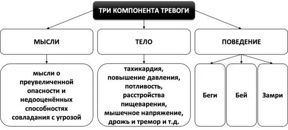 Рис 2 Компоненты тревоги Стадии развития тревоги Таким образом в развитии - фото 4