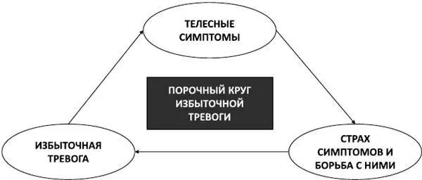 Рис 11Порочный круг избыточной тревоги Глава 7 Природа вегетососудистой - фото 14
