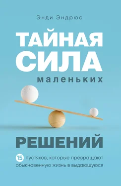 Энди Эндрюс Тайная сила маленьких решений. 15 пустяков, которые превращают обыкновенную жизнь в выдающуюся обложка книги