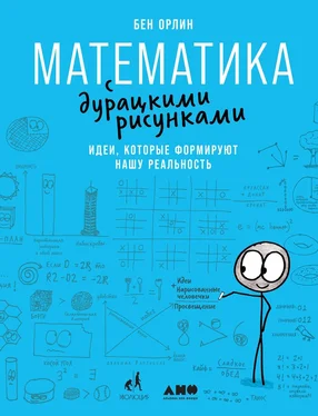 Бен Орлин Математика с дурацкими рисунками. Идеи, которые формируют нашу реальность обложка книги