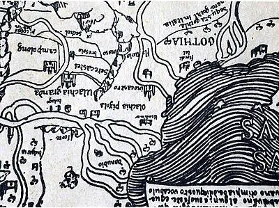 Рис 32 Днестровский остров на карте Фра Мауро 1459 г Рис 33 Днестровский - фото 44