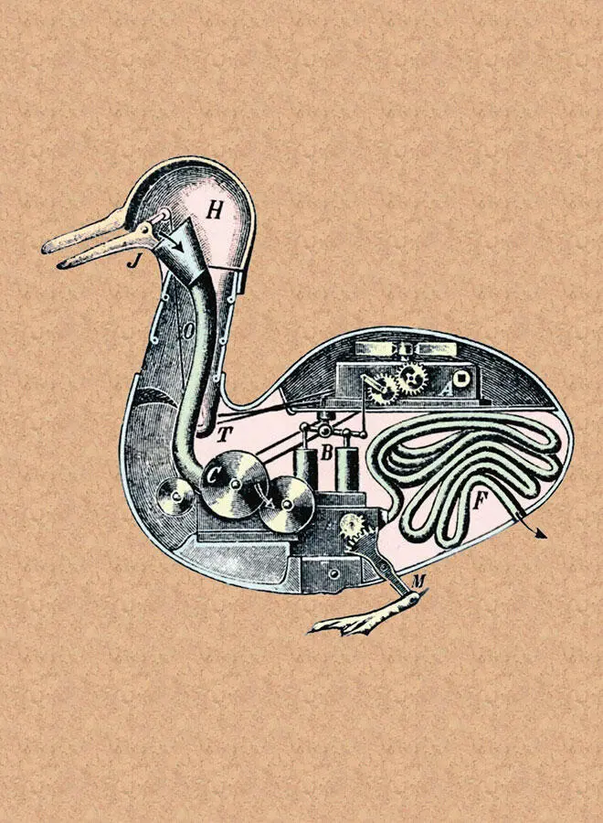 Популярное изображение уткиавтоматона де Вокансонапоявившееся в журнале - фото 17