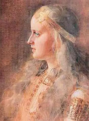 Великанша Гуннлёд дочь Суттунга Андерс Цорн 1886 Боги поднявшись на стены - фото 28