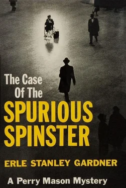 Эрл Гарднер The Case of the Spurious Spinster обложка книги