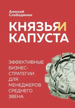 Алексей Слободянюк Князья и капуста. Эффективные бизнес-стратегии для менеджеров среднего звена обложка книги