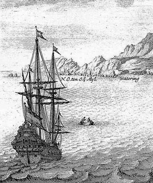 Парусник Голландская гравюра конца XVII в О Гогланд Фото автора 2005 г - фото 6