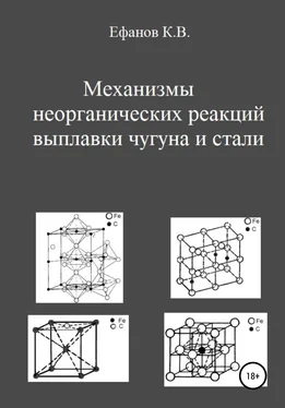 Константин Ефанов Механизмы неорганических реакций выплавки чугуна и стали обложка книги