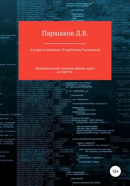 Дмитрий Паршаков Алгоритм решения 10 проблемы Гильберта обложка книги