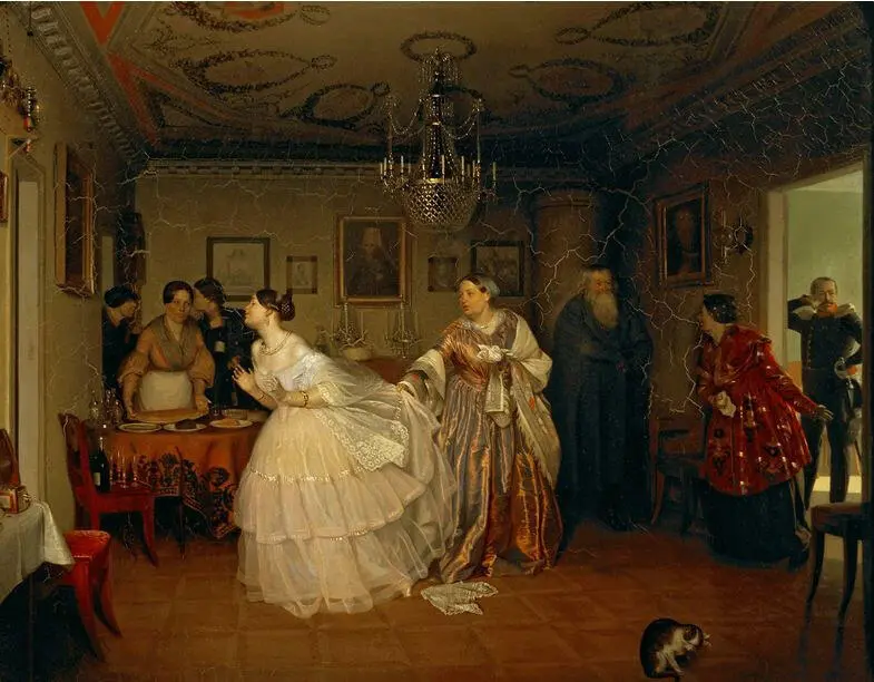 Рисунок 18 Сватовство майора Павел Федотов 1848 г 12 Иррегулярные - фото 11