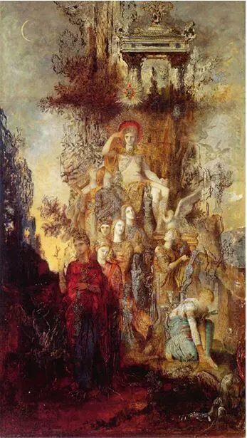 Густав Моро Gustave Moreau 18261898 Музы покидающие своего отца - фото 3