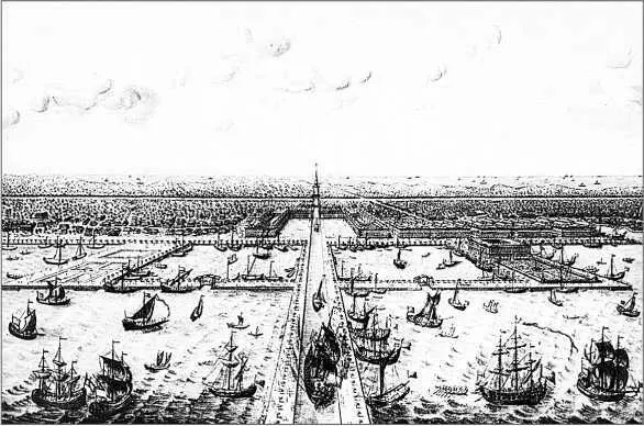 Кронштадтская гавань Рисунок И Браунштейна 1722 г Много написано о тяжелых - фото 21