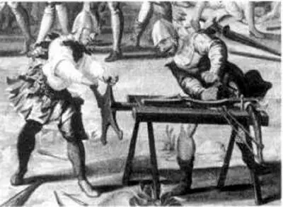 Рис 5 Станок для натяжения арбалета Из Expulsion de los Moriscos 1587 г - фото 5