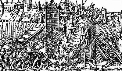 Взятие Полоцка Гравюра из немецкого летучего листка 1563 год К замку был - фото 28