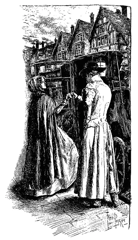 Человек в свободном белом пальто помог Сибилле подняться в экипаж С - фото 43