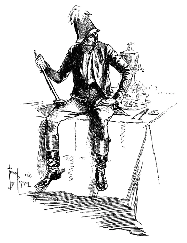 Освободитель отодвинул тарелки и уселся на стол болтая ногами Вот мой - фото 47