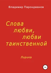 Владимир Паронджанов - Слова любви, любви таинственной