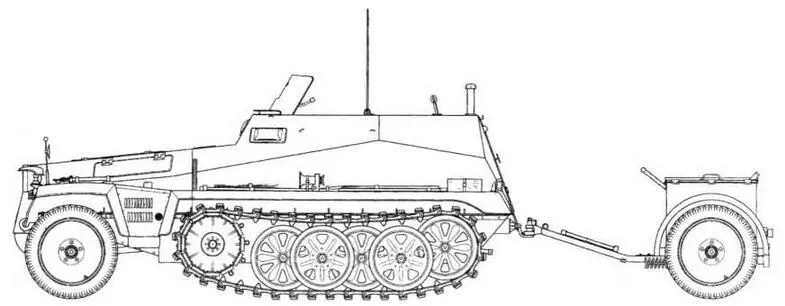 SdKfz2506 Боевое отделение 80мм самоходного миномета SdKfz250U Alt - фото 23