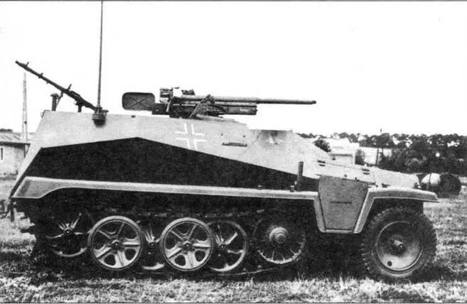 Бронетранспортер SdKfz25010AH вооруженный 37мм противотанковой пушкой Рак - фото 29