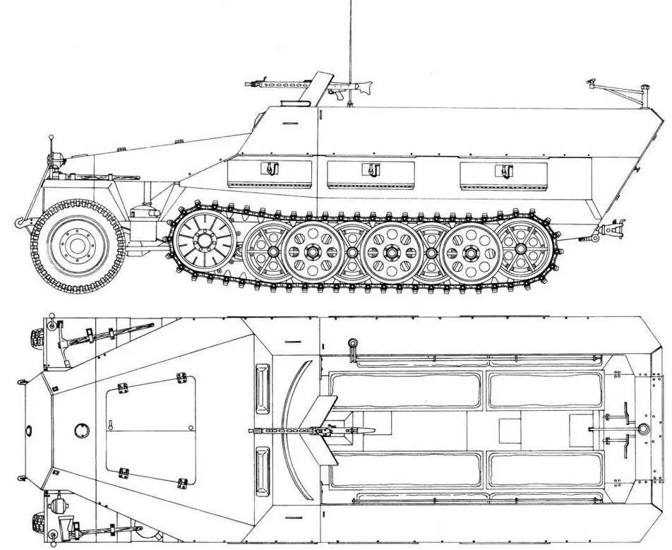 SdKfz2511 AusfD Вид спереди Вид сзади Наконец существовала третья - фото 50
