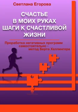 Светлана Егорова Счастье в моих руках. Шаги к счастливой жизни. Проработка негативных программ самостоятельно – метод Берта Хеллингера обложка книги