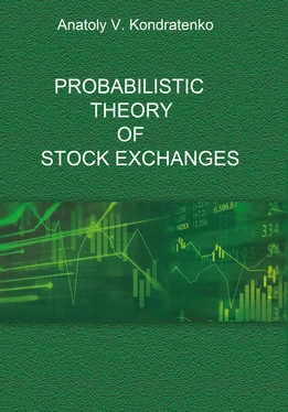 Anatoly Kondratenko Probabilistic Theory of Stock Exchanges обложка книги