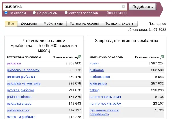 И сервис нам дает список большой из поисковых запросов которые люди вбивают в - фото 8