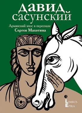 Эпосы, легенды и сказания Давид Сасунский. Армянский эпос в пересказе Сергея Махотина обложка книги