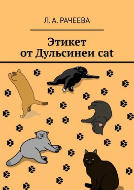 Л. Рачеева Этикет от Дульсинеи cat обложка книги