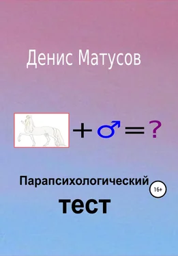 Денис Матусов Парапсихологический тест обложка книги
