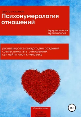 Юлия Киселева Психонумерология отношений обложка книги