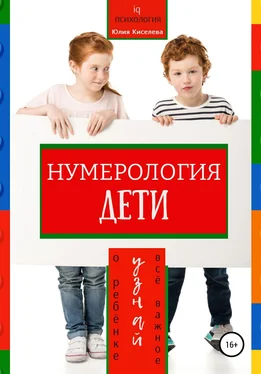 Юлия Киселева Нумерология. Дети. Узнай всё важное о ребенке обложка книги