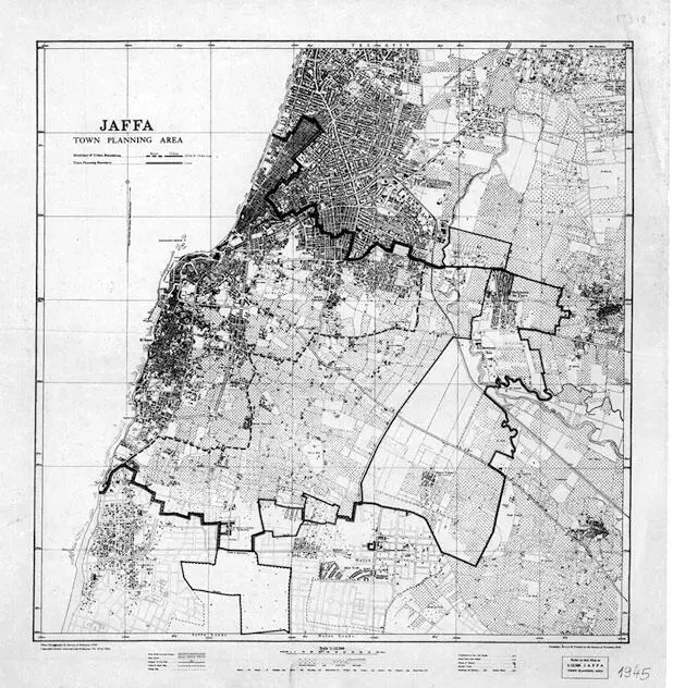 Ил 28 Карта Яффы и окрестностей 1945 Географическая база данных ЯдАвнер - фото 28