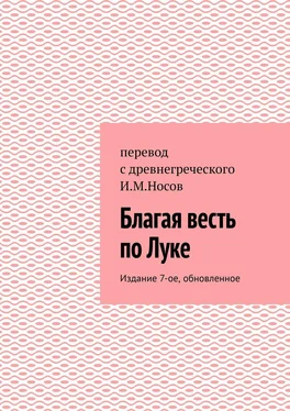 И. Носов Благая весть по Луке. Издание 8-ое, обновленное обложка книги