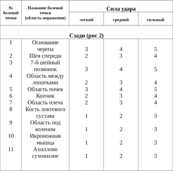 таблица 1 Это была стандартная общепринятая схема болевых точек Добавлю к ней - фото 4