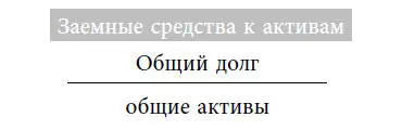 Отношение общей суммы задолженности к общей сумме активов показывает долю всех - фото 15