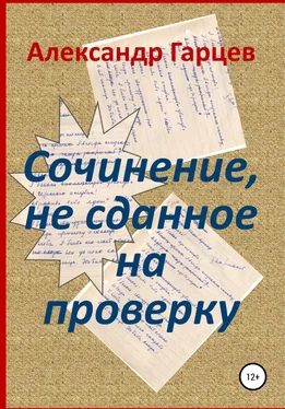 Александр Гарцев Сочинение, не сданное на проверку обложка книги