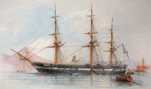 Фрегат Светлана в Японии 1871 г После возвращения в Кронштадт фрегат - фото 14