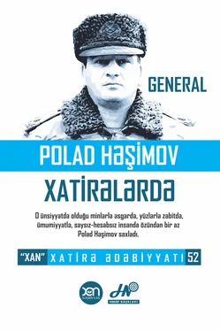 Müəllif kollektivi General Polad Həşimov xatirələrdə обложка книги