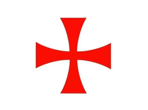 Лапчатый красный крест тамплиеров the Cross Pattée 2 пылающий крест у - фото 7